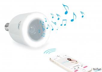 HIFUNFUN Cassa acustica Hi-Fun Hi-Led lampadina con stereo bianco